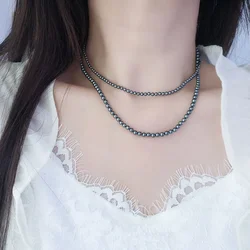 Wholesale Korean Fashion 120cm Long Pearl Necklace for Women 2024 New High Grade Sweater Chain Girl Gift Birthday Banquet Ball