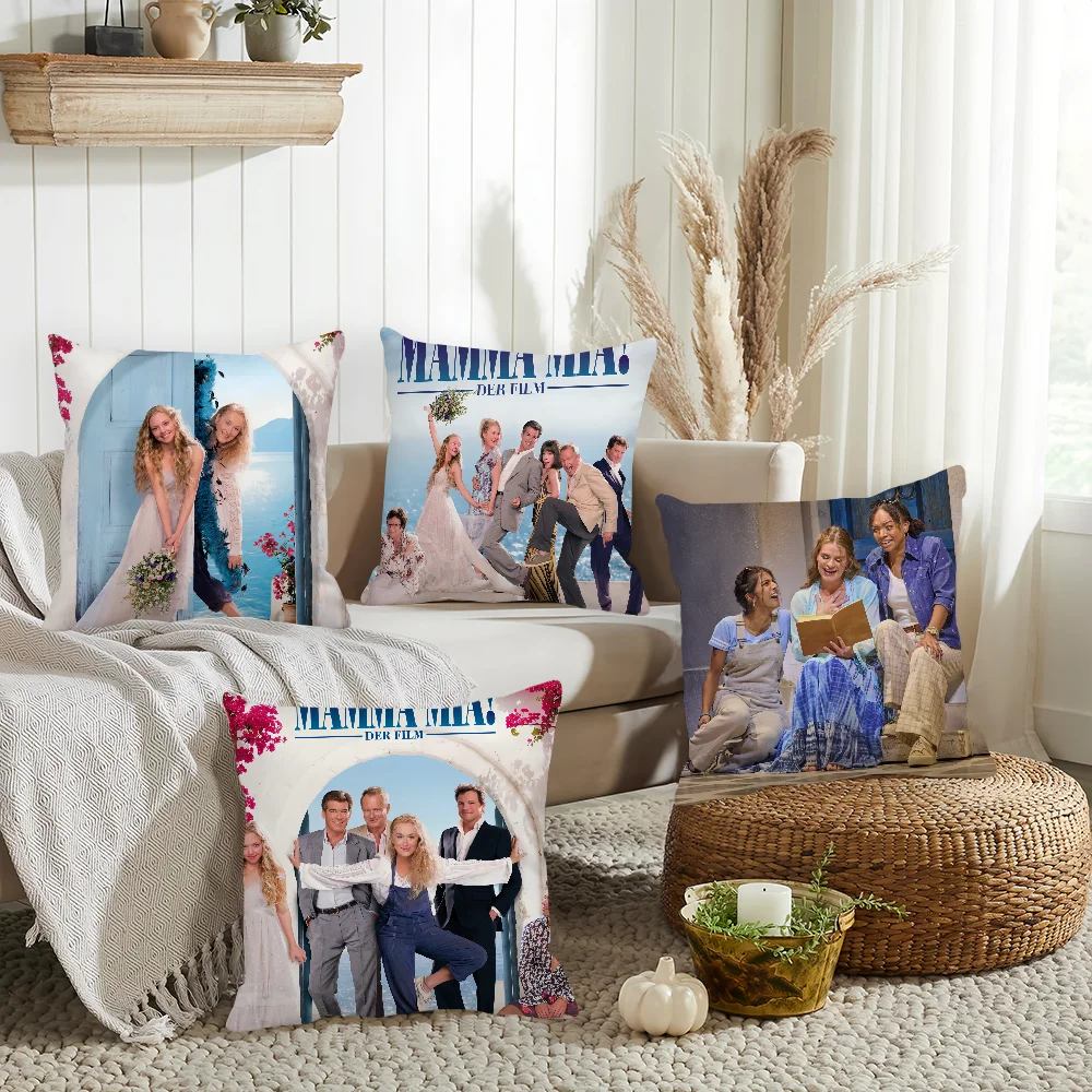 

Movie Mamma Mia! Pillow Case Home Decoration Cushion Cover Suitable For Bedroom Car Office Sofa