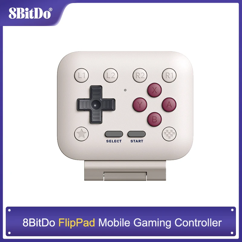 Manette de jeu mobile 8BitDo FlipPad pour iPhone iOS Android, style Flip, USB-C, pour jeux mobiles verticaux, accessoires de jeu mobiles