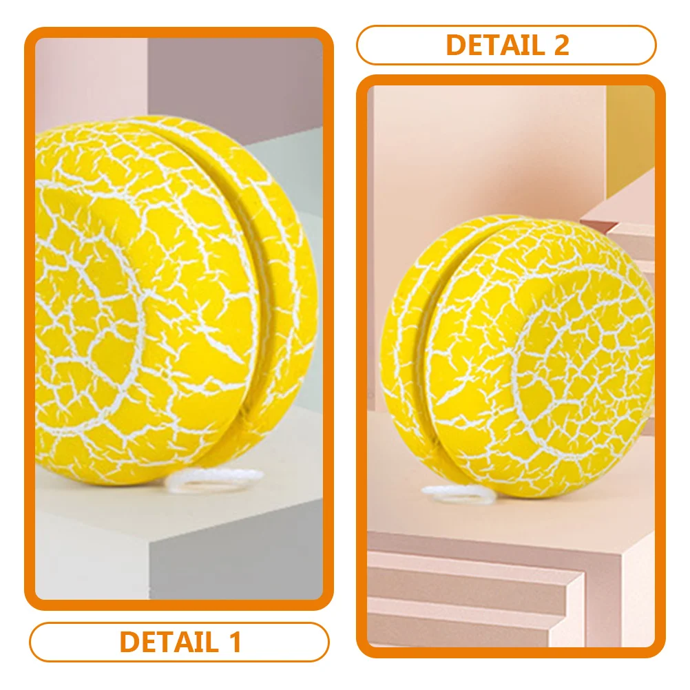 

2 Pcs Back-to-school Gifts Yo-yo Student Wood Balls Unisex Educational Lovely Yoyo for Yellow Men and Women