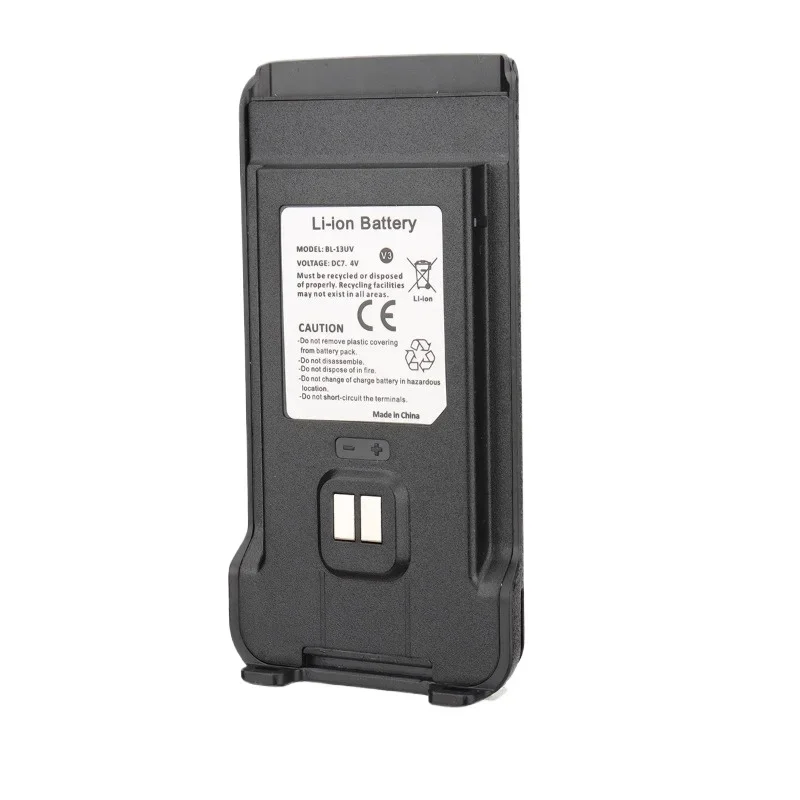 UV13PRO Walkie Talkie Battery UV8R P15UV UV999 High Capacity Type-C Battery For Baofeng UV13 Pro V1 V2 Radio