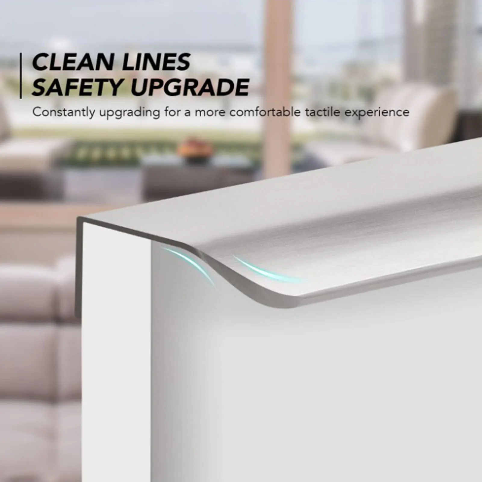 1 قطعة 80 مللي متر بسيط مخفي مقابض للخزانة المطبخ دولاب الباب يسحب أناقة مقابض سبائك الألومنيوم الأثاث مقبض الأجهزة