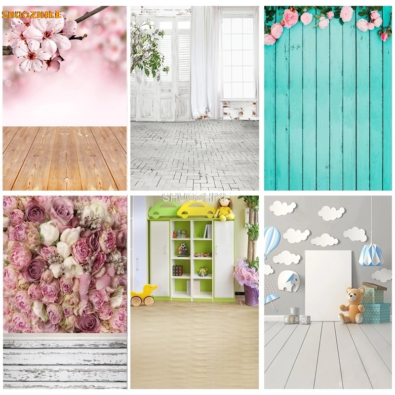 

SHUOZHIKE Digital Photography Backdrops Props Flower Board Landscape Children's Birthday Photo Studio Background ZHDT-16