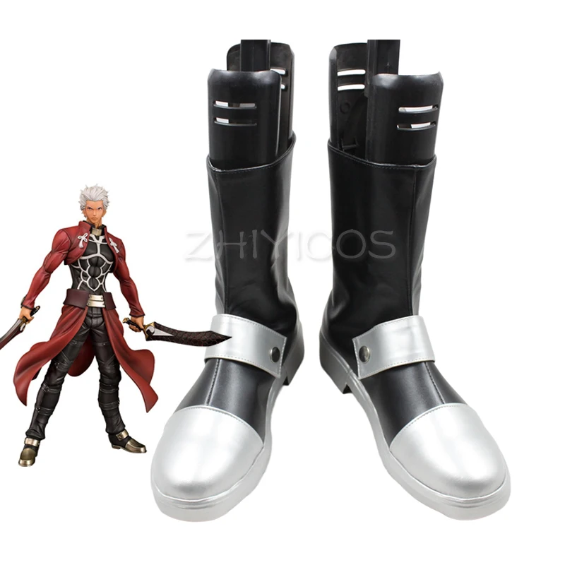 

New Anime Fate Stay Night Archer Emiya Shirou Cosplay Shoes Emiya Cosplay Boots Women Men Halloween Shoes Cosplay Props