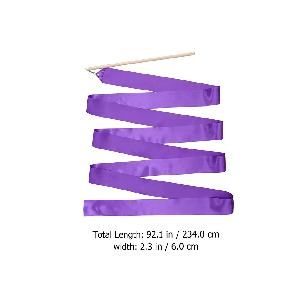 4Pcs Performance Ribbon Set High-Flow Rhythmic Gymnastics Streamer for Dance Training Art Movement Practice Elegant