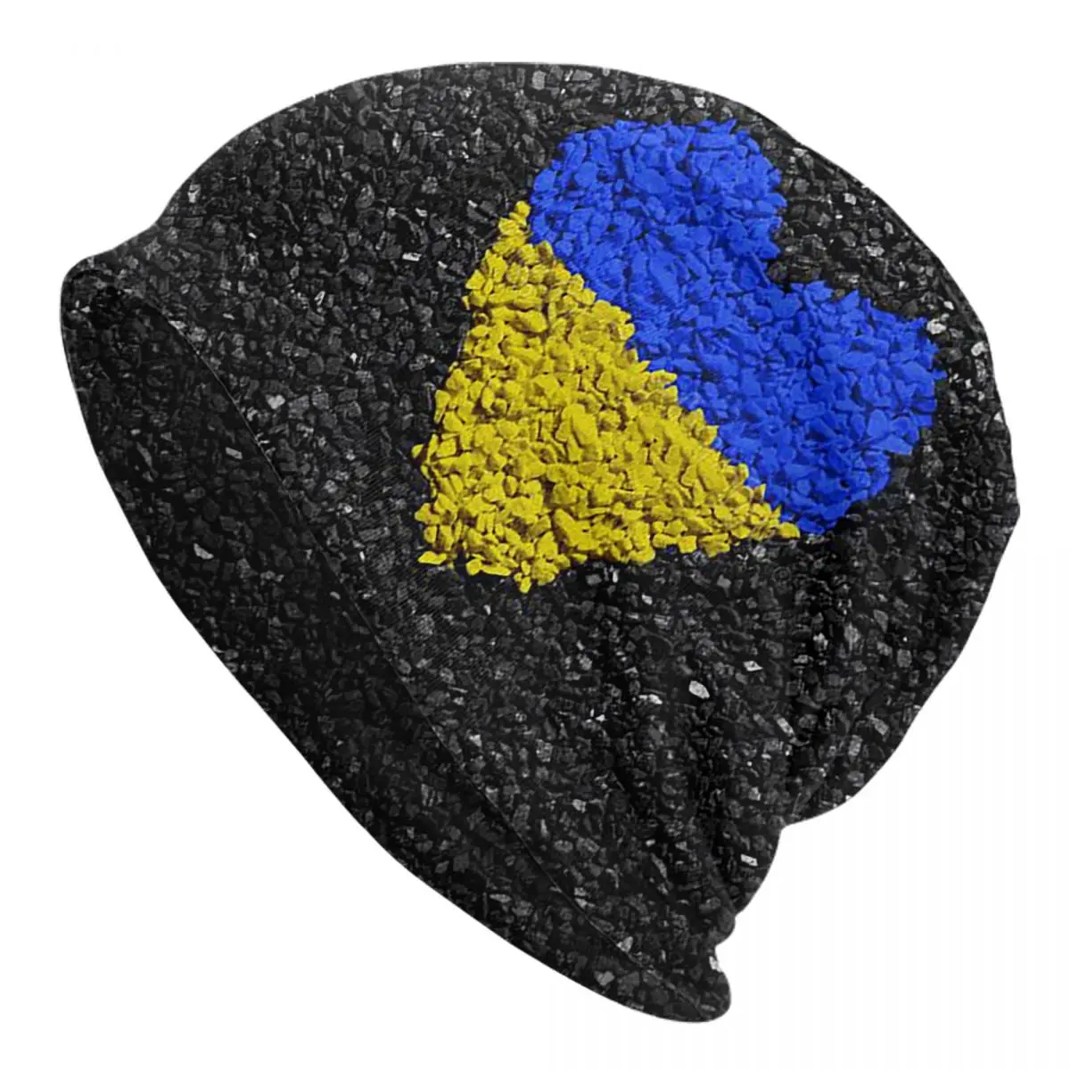 Ukraine Ukrainian Flag Symbol Heart Bonnet Hats Hip Hop Outdoor Skullies Beanies Hats Men's Women's Summer Thermal Elastic Caps