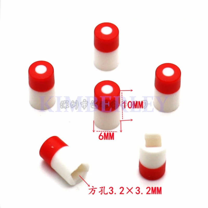 

20 Piece 6 X 10MM Plastic two-color Knob Cap 6 X 6 Switch Cap Power Button Cap Touch The Panel And Press The Square Hole Cap