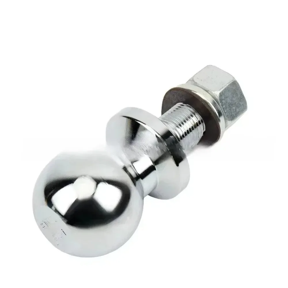 New 50mm Chrome for Hitch Mount Tow Ball Shank Dia Capacity Coupling Trailer Parts RV Camper Caravan Parts Bola Remolque