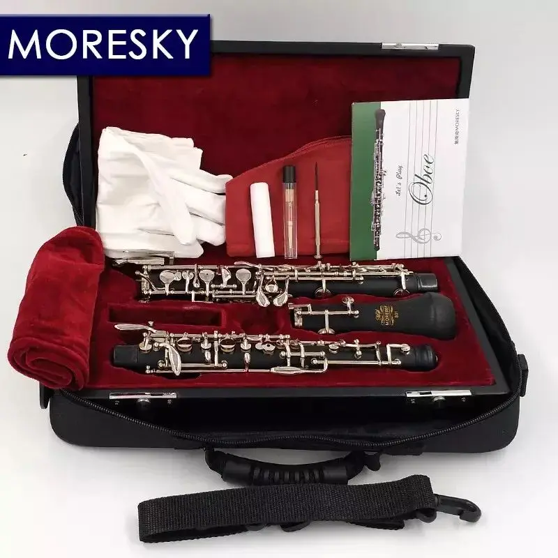 

MORESKY Professional C Key Oboe Semi-Automatic Style Cupronickel Nickel-PlateS01