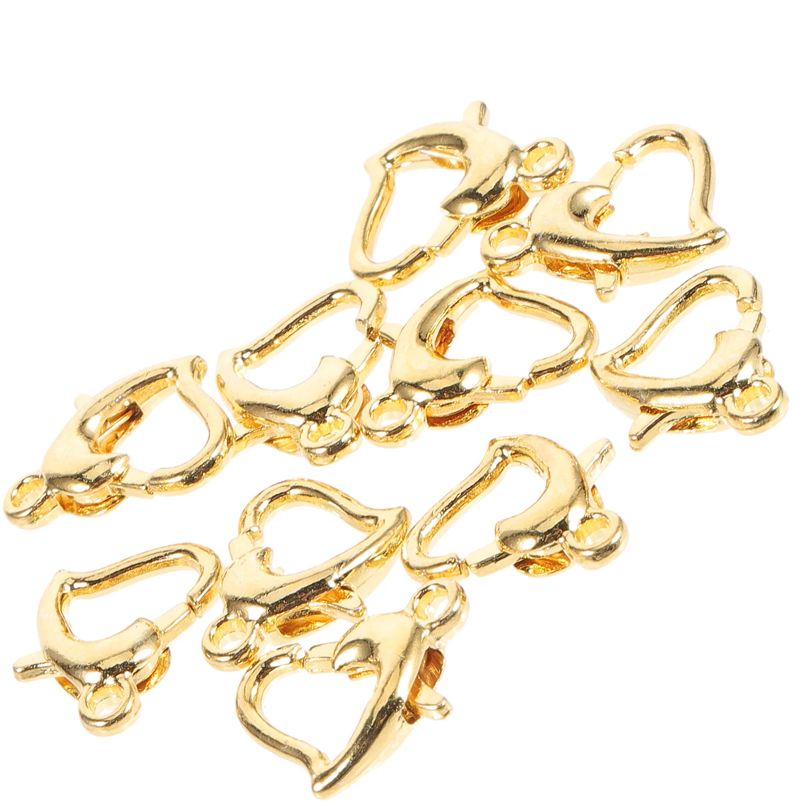 

10pcs Heart Metal Lobster Clasps for Diy Jewelry Clasps Bracelets Necklace DIY Jewelry Making Supplies Accessories