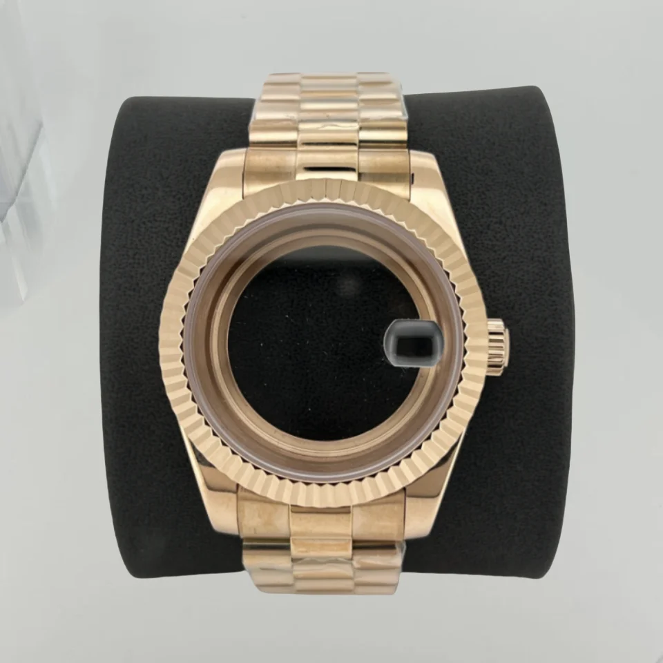 Cassa dell'orologio NH70 36mm/39mm Acciaio inossidabile 316L per movimento Seiko NH35 NH36 Quadrante da 28,5 mm per bracciale Oyster Datejust President