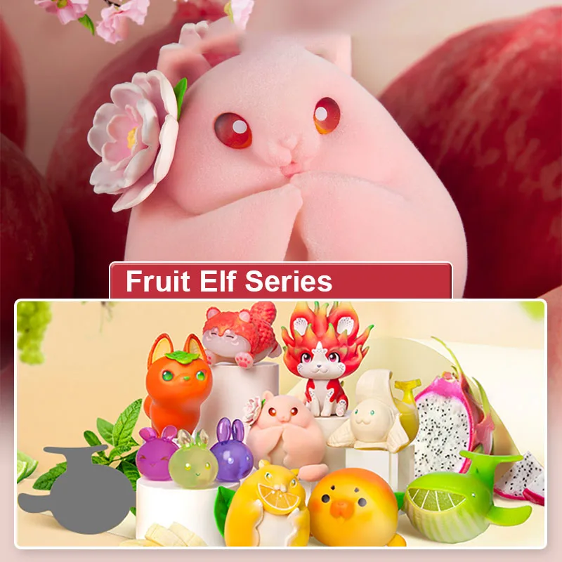 Boîte ennemi de la série Fruit Elf, Guess Bag, Mystery Box Toys, Butter Cute Anime Figure, Ornements de bureau, Collection de cadeaux