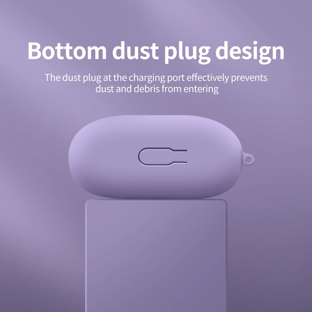 Silicone Protective Case For Huawei FreeClip Cover Liquid Silicone Earphone Cases For Huawei freeClip Headphone Shell With Hook - Image 4