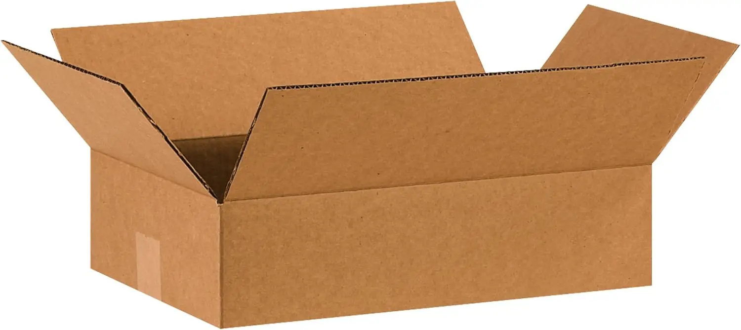 

25-Pack Corrugated Cardboard Boxes 16x10x4 Inches, Flat Shipping Packaging Moving Storage for Home Business Bulk