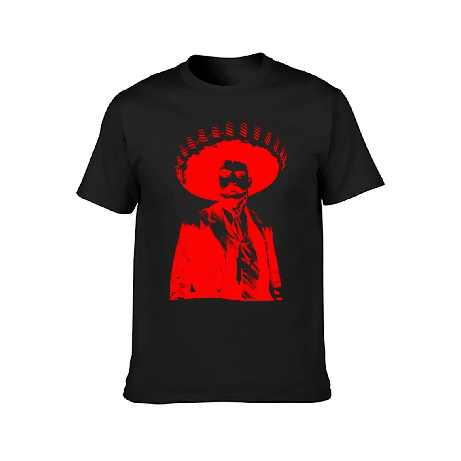 Emiliano Zapata - unichrome red T-Shirt new edition Aesthetic clothing men t shirts