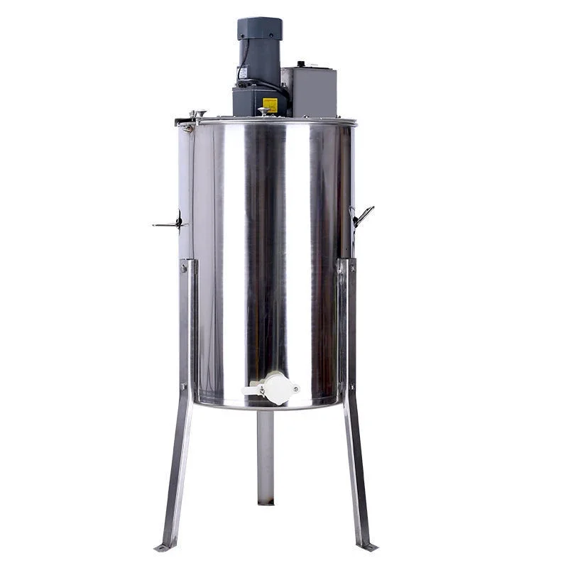 Honey Extractor/Large Capacity Honey Storage Container, Multifunctional Stainless Steel Three-Frame Electric Honey Shaker