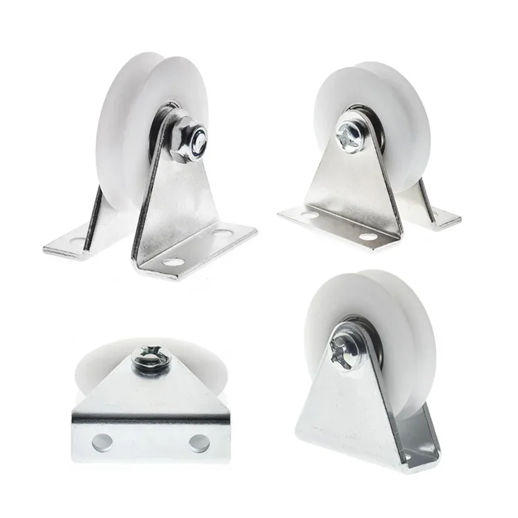 1pc With bracket r3 U groove wheel bearing roller 6mm steel wire rope movable pulley  guide/hange wheel 6 * 38