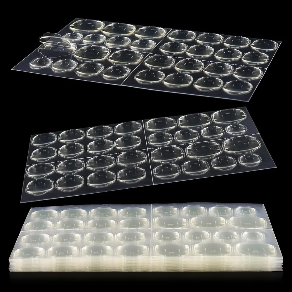 360 Pcs Nail Adhesive Tabs Double Sided Waterproof Breathable Glue Stickers Transparent Flexible Jelly Nail Stickers for Fake Nails Manicure 15 Sizes