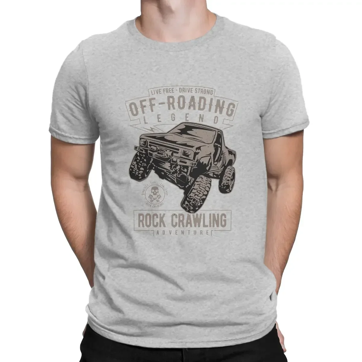 for Men Round Collar Cotton T Shirts Vintage Truck Short Sleeve Tees 4XL 5XL Vintage Tacoma Rock Crawling Legend T-Shirt