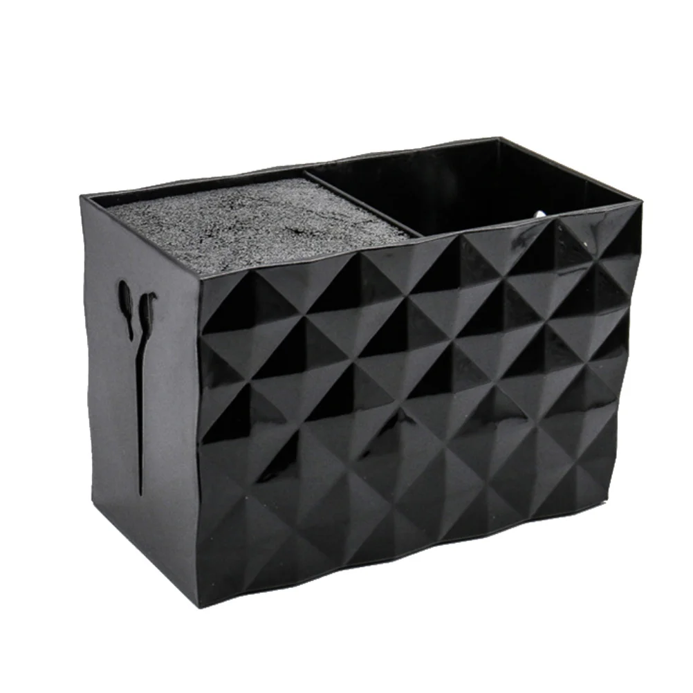 

1pc Anti-Slip Storage Box Double Slot Hairdressing Tools Organizer Scissors Combs Clips Holder Salon Supplies Case