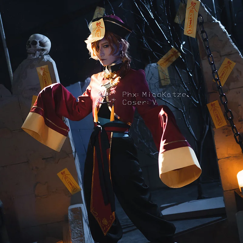 Anime Men Suit Costume Cosplay Youdu Night Trip Dazaii Chuuya Ghost Zombie Costume Zombie Series Costume Cosplay