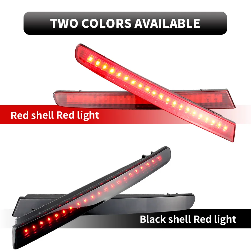 1 para OEM czerwone soczewki po stronie kierowcy/pasażera LED reflektory zderzaka tylne światła przeciwmgielne dla 2011-2015 Ford Explorer — zdjęcie 7
