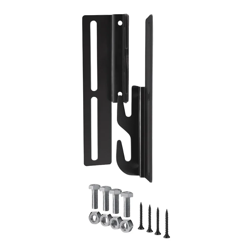 Metal Headboard Installation Kit Heavy Duty Hook Plate Adapter for Bed Frame Converter with Secure Fit 2Pc Black Set