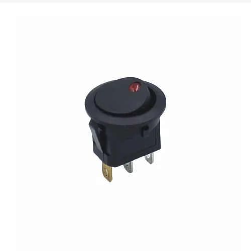 KCD1 Interruttore a pulsante a bilanciere rotondo ON/OFF 2/3/4 pin 2/3 velocità con cruscotto per barca per auto a LED 12V 24V / 6A 250V / 10A 125V 20MM