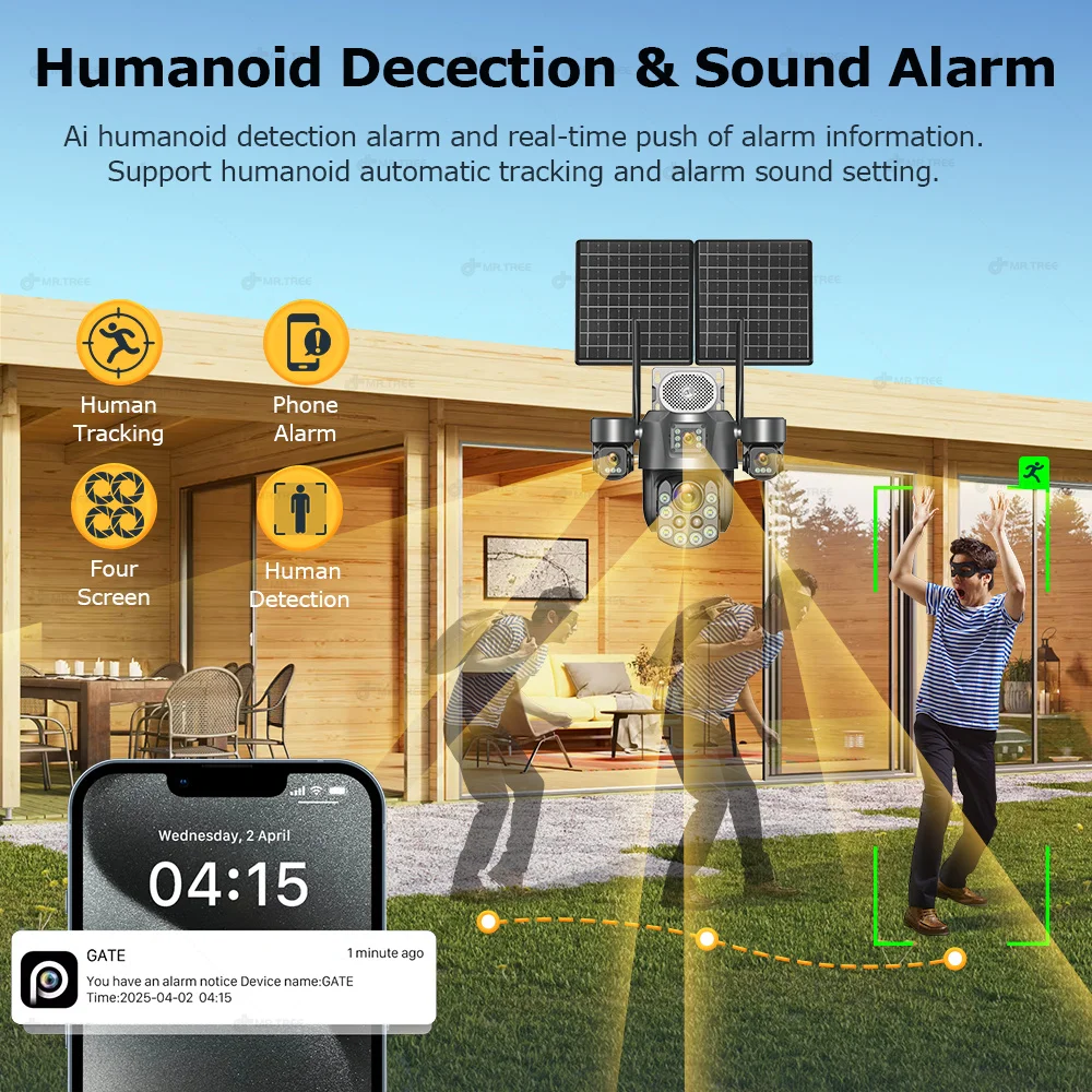 Kamera solarna 20MP AOV z nagr – Home Security Battery recenzja i cena