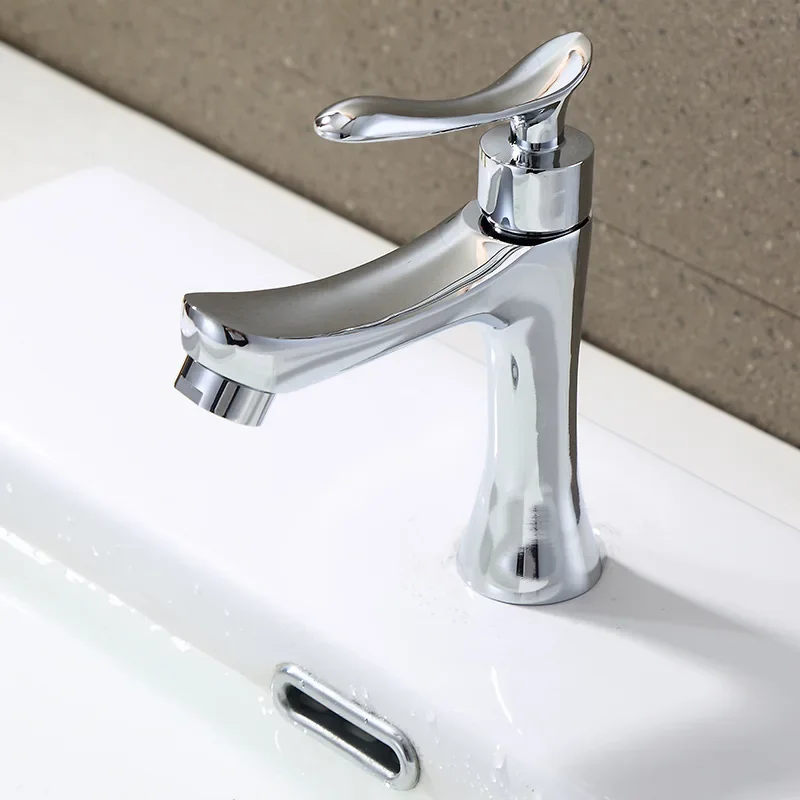 

Copper Bathroom Mixer Faucet Household Washbasin Sink Faucet Bathroom Accessories Single Handle Single Cold Water Tap