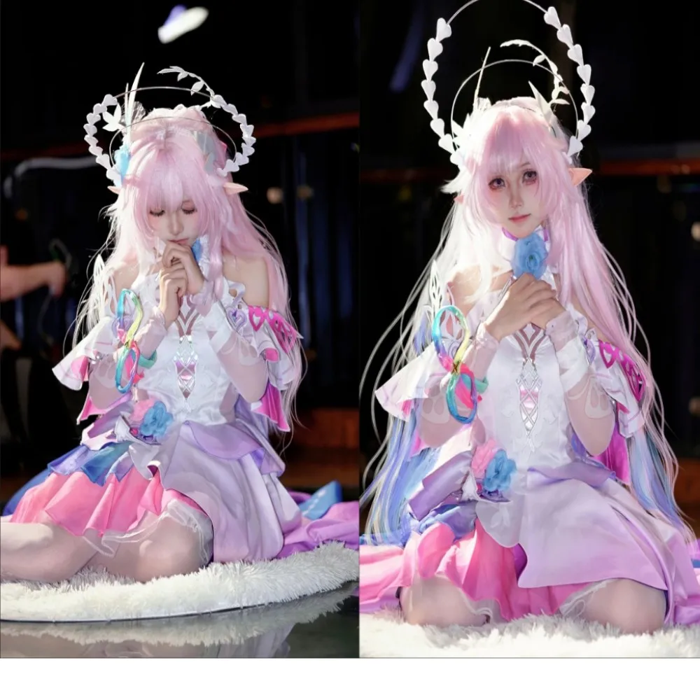 Spiel Honkai Star Rail Honkai Impact 3rd Cyrene Cosplay Kostüm Perücke Outfit NEUER Stil Cyrene Kleid Weihnachten Halloween Party Anzug