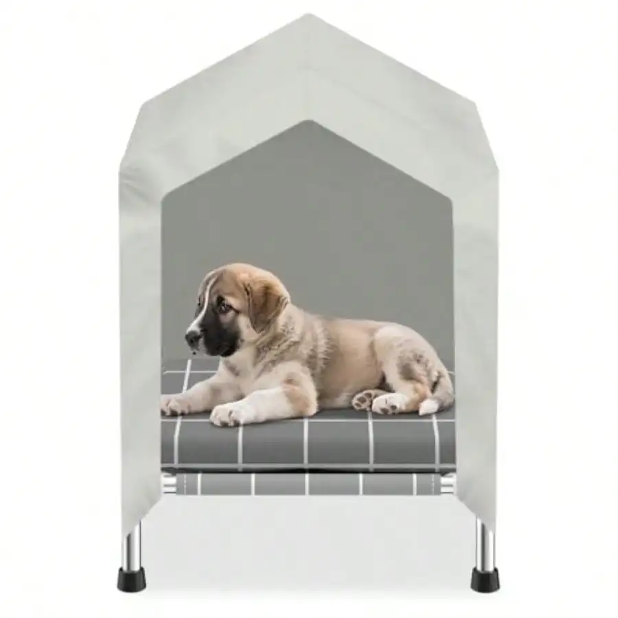 

Pet Home With Elevated Design Sturdy Dog Shelter For Indoor/Outdoor Use P