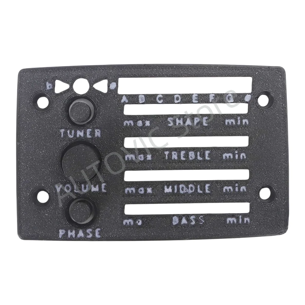 Ersatz-Frontplatte mit Knopf für Ibanez Fishman SST Vorverstärker 5APP01F 3D-gedruckte Abdeckung – Detail 2