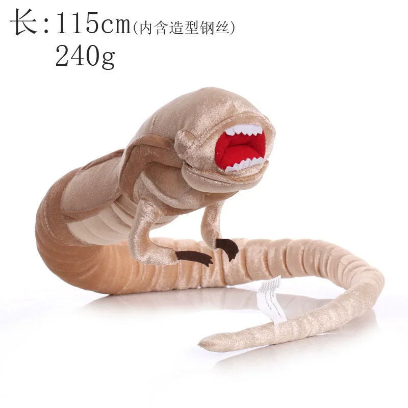 Alien-Xenomorph-förmiger Plüsch mit Reißverschluss, weiches Stofftier, cooles Plüschtier, tolle Geschenke für Raumdekoration für Jungen und Mädchen – Detail 3