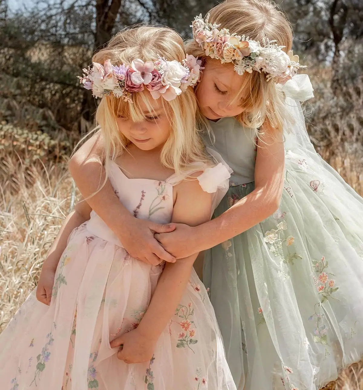 Vestidos da menina de flor para o casamento curto floral renda bordado tule crianças pageant vestido princesa para meninas vestidos