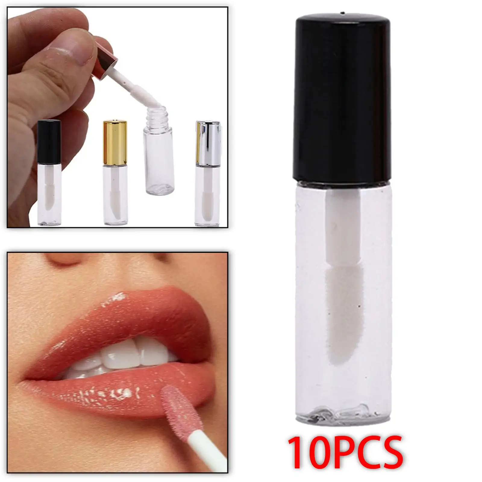 4x10 stks Lipgloss Buizen Lippenbalsem Containers Buizen Transparant DIY Cosmetische Accessoires Mini Lip Olie Buizen voor Vrouwen meisjes DIY