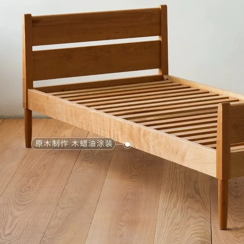 for Shake-style Single Bed Solid Wood Children Nordic Japanese Small Apartment Modern Simple Bedroom Furniture