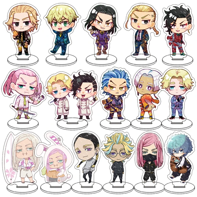 Tokyo Revengers Acrylic Handicrafts Anime Merchandise Stand Cute Items Kawaii Fans Gifts Keychain Backpack Accessory Pendant 8CM