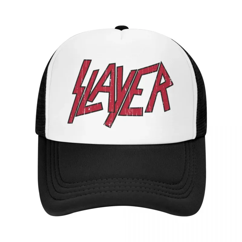 Y2K Heavy Metal Rock Slayers Letter Print Baseball Cap Sun Protection Women Men'S Adjustable Trucker Hat Spring Snapback Caps