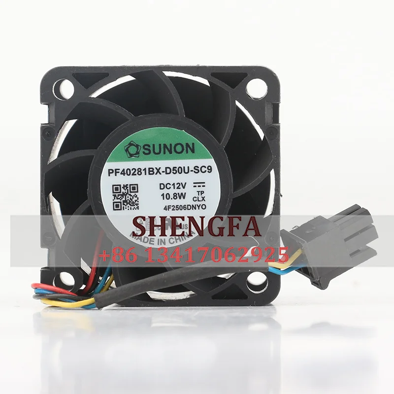 

Chassis fan SUNON PF40281BX-D50U-SC9 Specifies a 4028 12V 10.8W four-wire PWM fan with adjustable speed