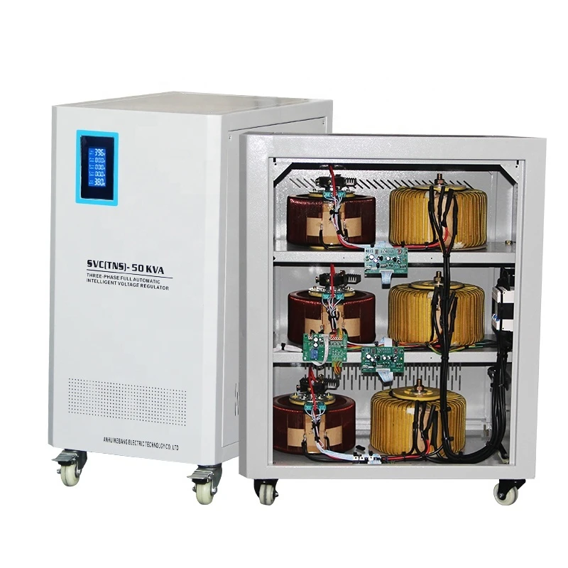 Fully Automatic 380v 15kva 20kva 30kva For Elevator Three Phase Voltage Stabilizer