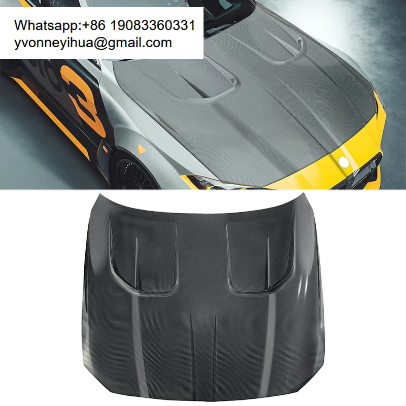 

Двухсторонняя карбоновая крышка двигателя для BMW G80 G81 M3 G82 G83 M4 в стиле Vorstein, карбоновый передний капот