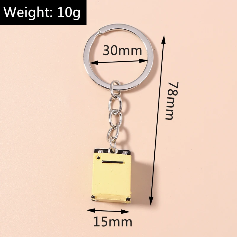 Lustige Waschen Maschine Keychain für Auto Schlüssel Kinder Spielzeug Schlüssel Ketten Frauen Männer Handtasche Anhänger DIY Handgemachten Schmuck Zubehör – Detail 14