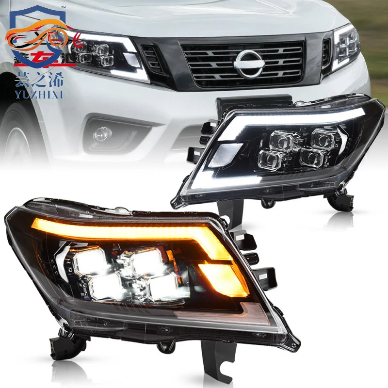 

Suitable for retrofitting 2015-2020 Nissan Navara headlight assemblies with LED projector headlights and daytime running lights.