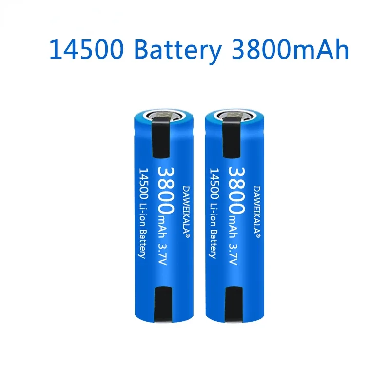 New 100% Original High Capacity 14500 Battery AA 3800mAh VR2 14500 Batteries Li-ion 3.7v Rechargeable Battery with Welding