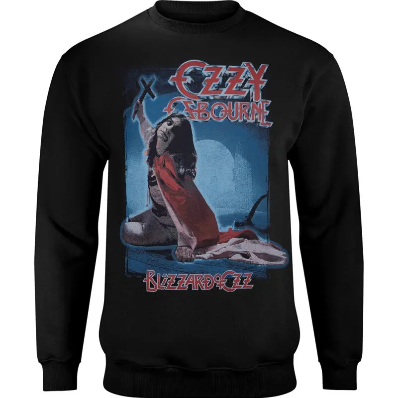 Camiseta Retrô Americana de Gola Redonda Solta da Banda de Metal Alternativo Ozzy Osbourne 2026