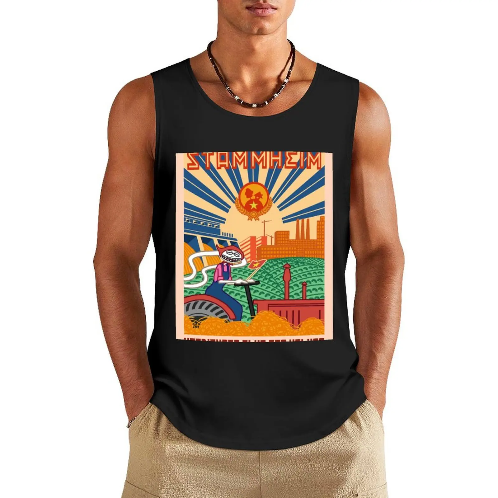 

Stammheim - Deserved Club of the People Tank Top sports vest Men's gym Men's t-shirts Sports shirt man