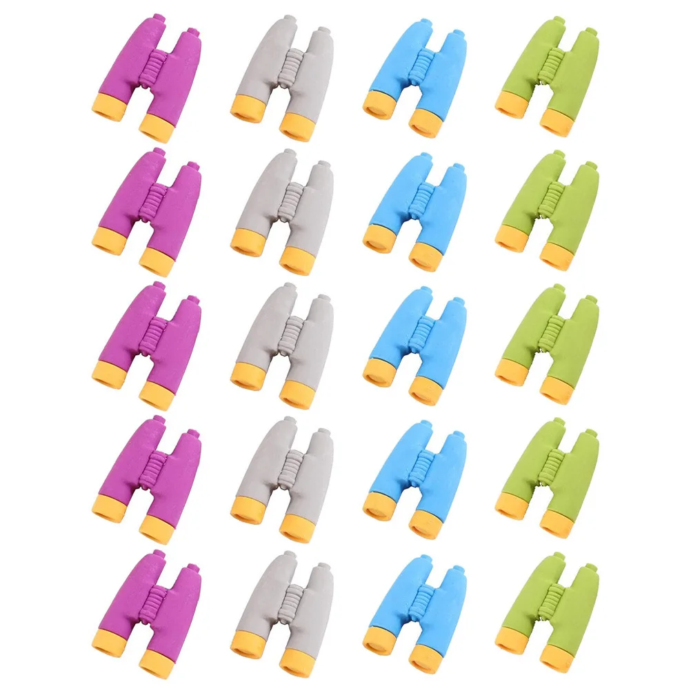 

20 Pcs Whiteboard Telescope Eraser Student Erasers Shape Tpr Small for Classroom
