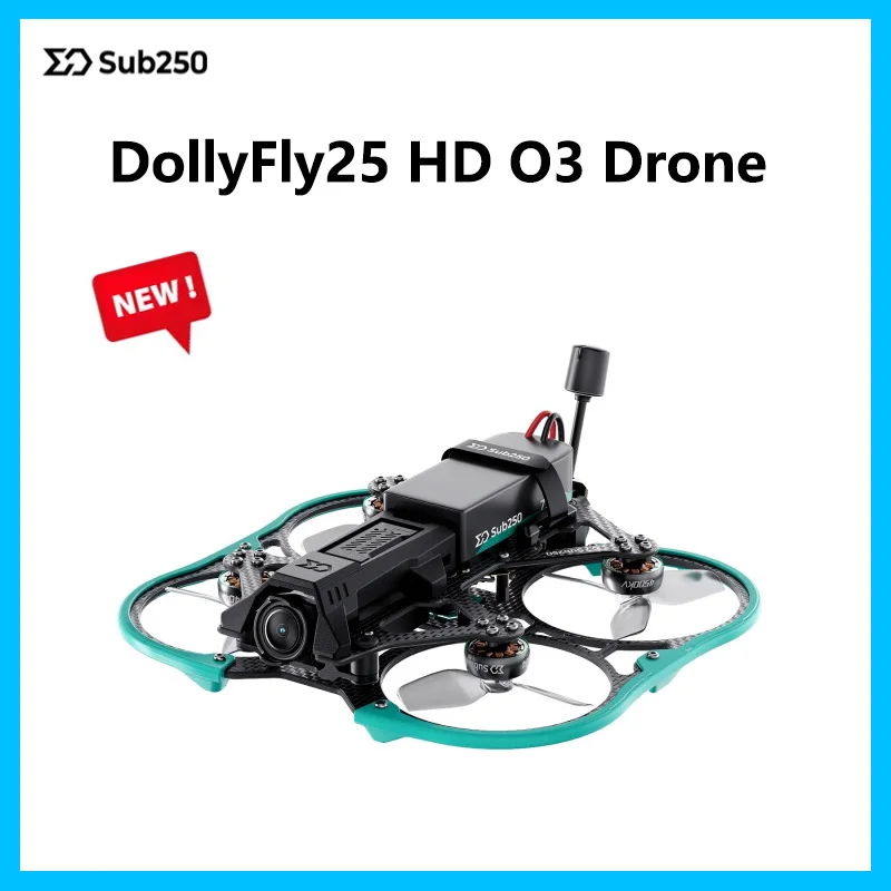 

Sub250 DollyFly25 HD O3 Air Unit 2.5 Inch 4S CineWhoop HQ DT63MMX3 V2 4K FPV Quadcopter Freestyle Drone