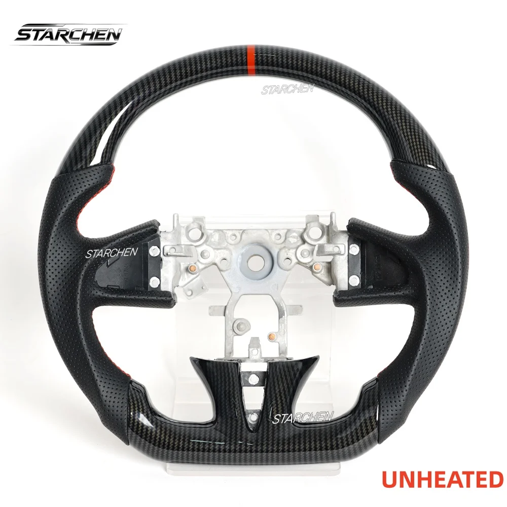Hydro Dip Carbon Fiber Steering Wheel For Infiniti Q50 2013-2017 (for 2015 Infiniti QX50/ 2015-2016 Infiniti Q50L) Non-heated